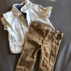 7 for all mankind shirt and Jean set